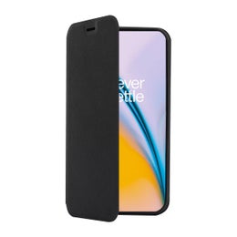 Screenor Clever OnePlus Nord 2 5G -lompakkokotelo, Musta