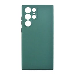 Samsung Galaxy S22 Ultra silikonimainen TPU-kuori, Tummanvihre&auml;