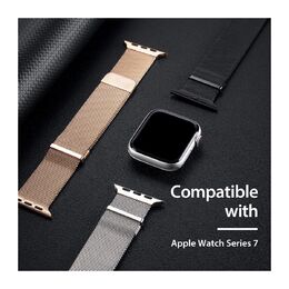 Dux Ducis Milanese Apple Watch 42 / 44 / 45 / 46 / 49 mm -ranneke, Hopea