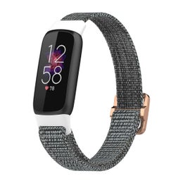Nylonranneke Fitbit Luxe -&auml;lykellolle, Harmaa