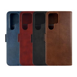 Samsung Galaxy S22 Ultra Lompakkokotelo, Ekonahkaa eri v&auml;reiss&auml;