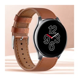 Ranneke aitoa nahkaa (22 mm) OnePlus Watch, Ruskea