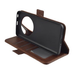 Honor Magic4 Pro Lompakkokotelo, Ekonahkaa eri v&auml;reiss&auml;