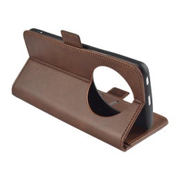 Honor Magic4 Pro Lompakkokotelo, Ekonahkaa eri v&auml;reiss&auml;