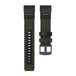 QuickFit nylonranneke (26 mm) Garmin-&auml;lykellolle, Vihre&auml;