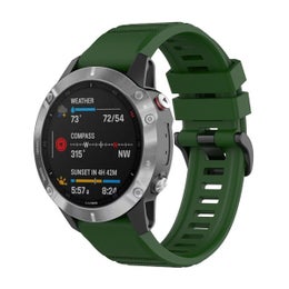 QuickFit silikoniranneke (22 mm) Garmin-&auml;lykellolle, Vihre&auml;