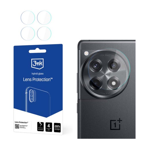 3MK OnePlus 12R 5G Lens Protection -panssarilasi, takakameroille (4-pack)