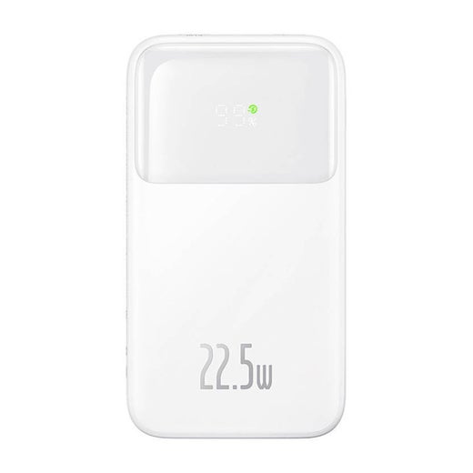 Baseus Comet 10 000mAh 22.5W varavirtal&auml;hde + USB-A / USB-C -kaapeli, Valkoinen