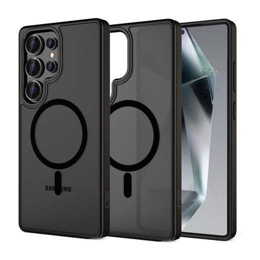 Tech-Protect Magmat Galaxy S25 Ultra 5G MagSafe-suojakuori, Mattamusta