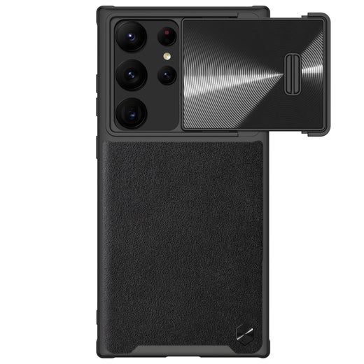 Nillkin Galaxy S23 Ultra 5G CamShield Leather S -suojakuori, Musta