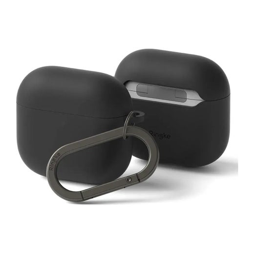 Ringke Silicone AirPods 4 -silikonikuori, Musta
