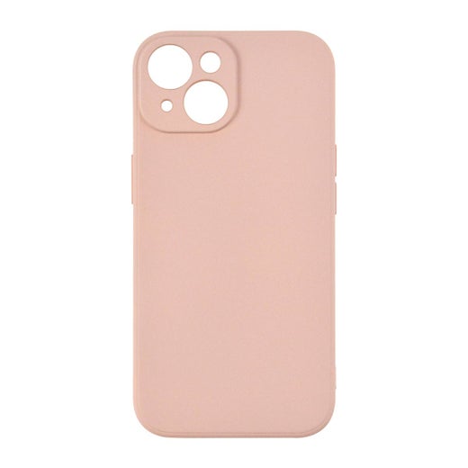 iPhone 15 silikonimainen TPU-kuori, Vaaleanpunainen