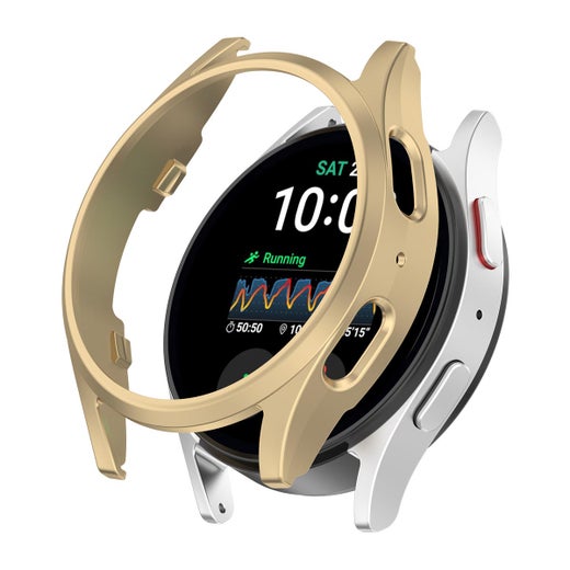 Polykarbonaattikuori Galaxy Watch7 44 mm -&auml;lykellolle, Kulta